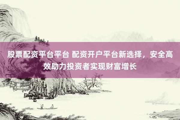 股票配资平台平台 配资开户平台新选择，安全高效助力投资者实现财富增长